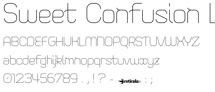 Sweet Confusion Light font